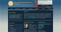 Desktop Screenshot of laboremploymentlaw.org