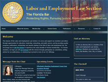 Tablet Screenshot of laboremploymentlaw.org